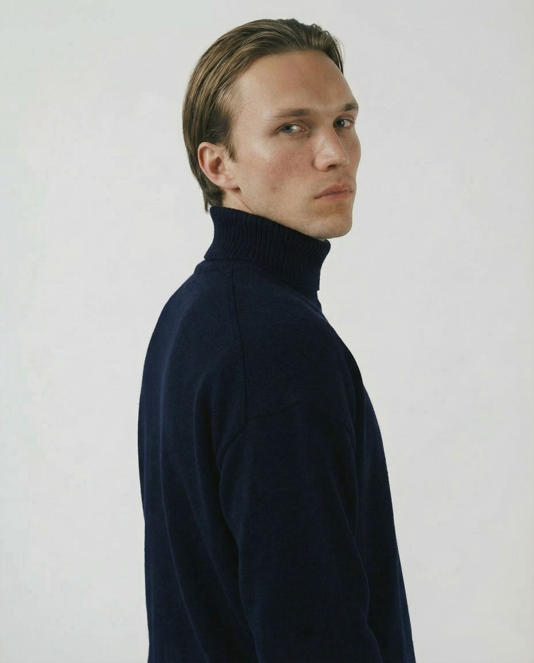 Volta Turtleneck, Dark Blue