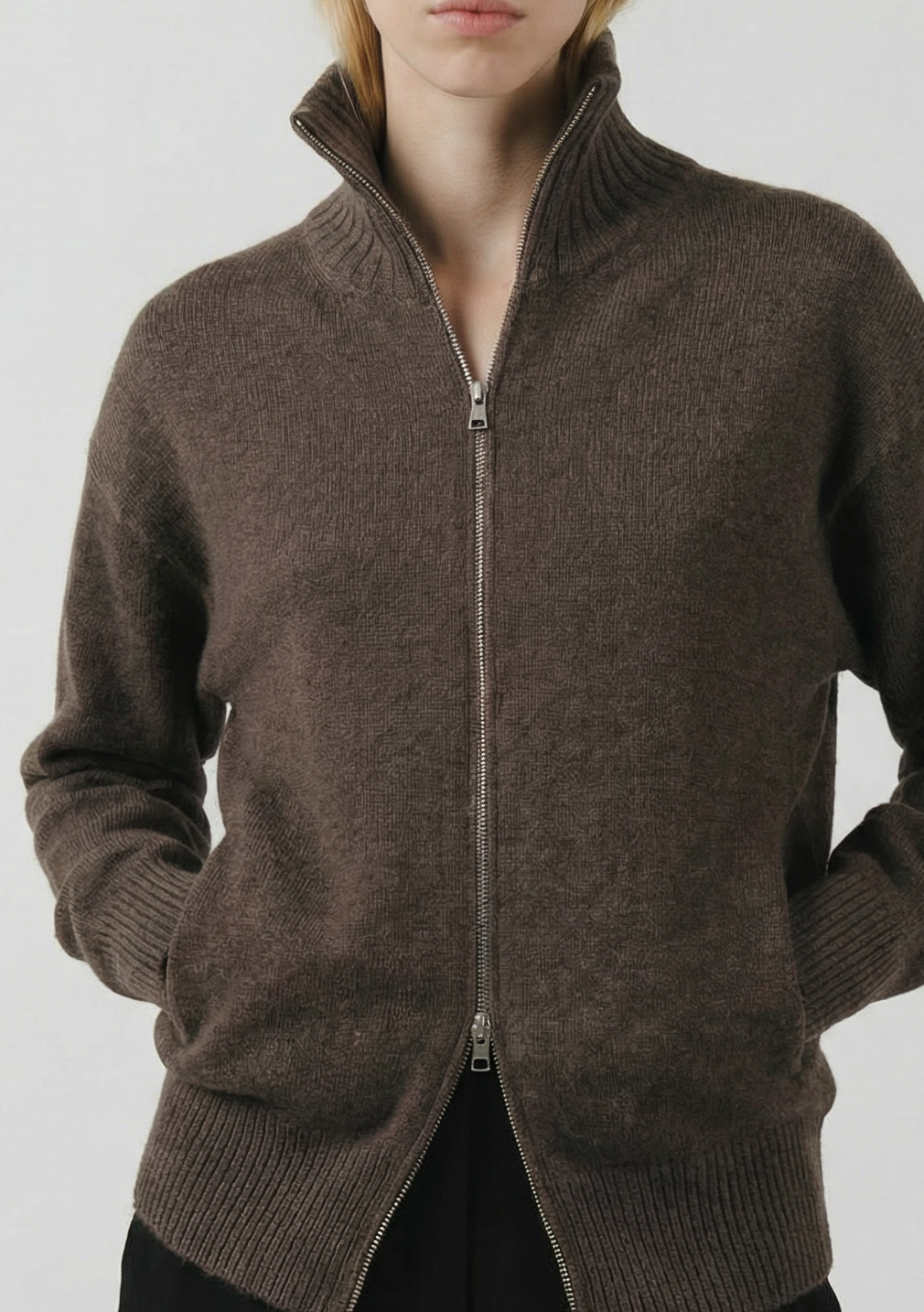 Portico Cardigan, Chocolate