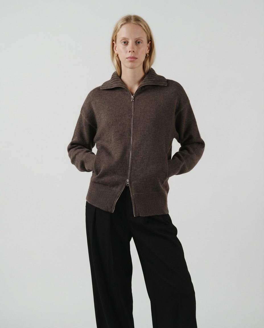 Portico Cardigan, Chocolate