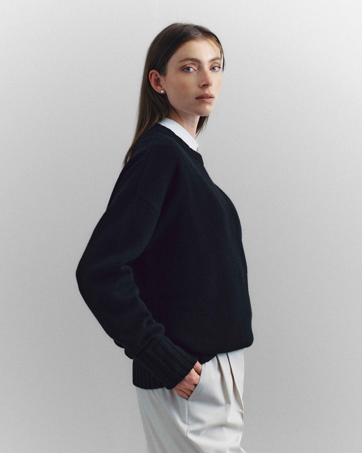 Corte Crewneck, Black - Casa Nodale