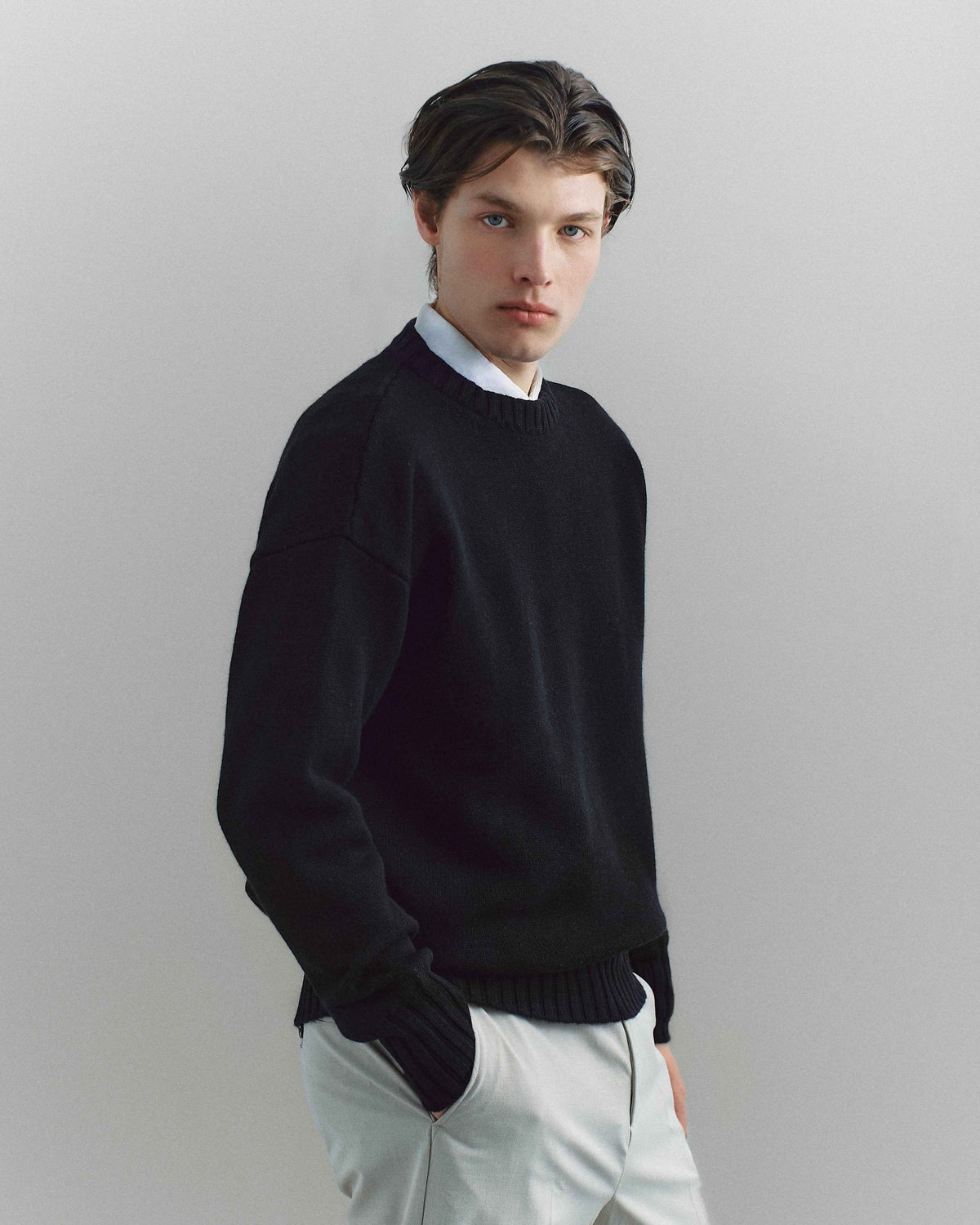 Corte Crewneck Black - Casa Nodale