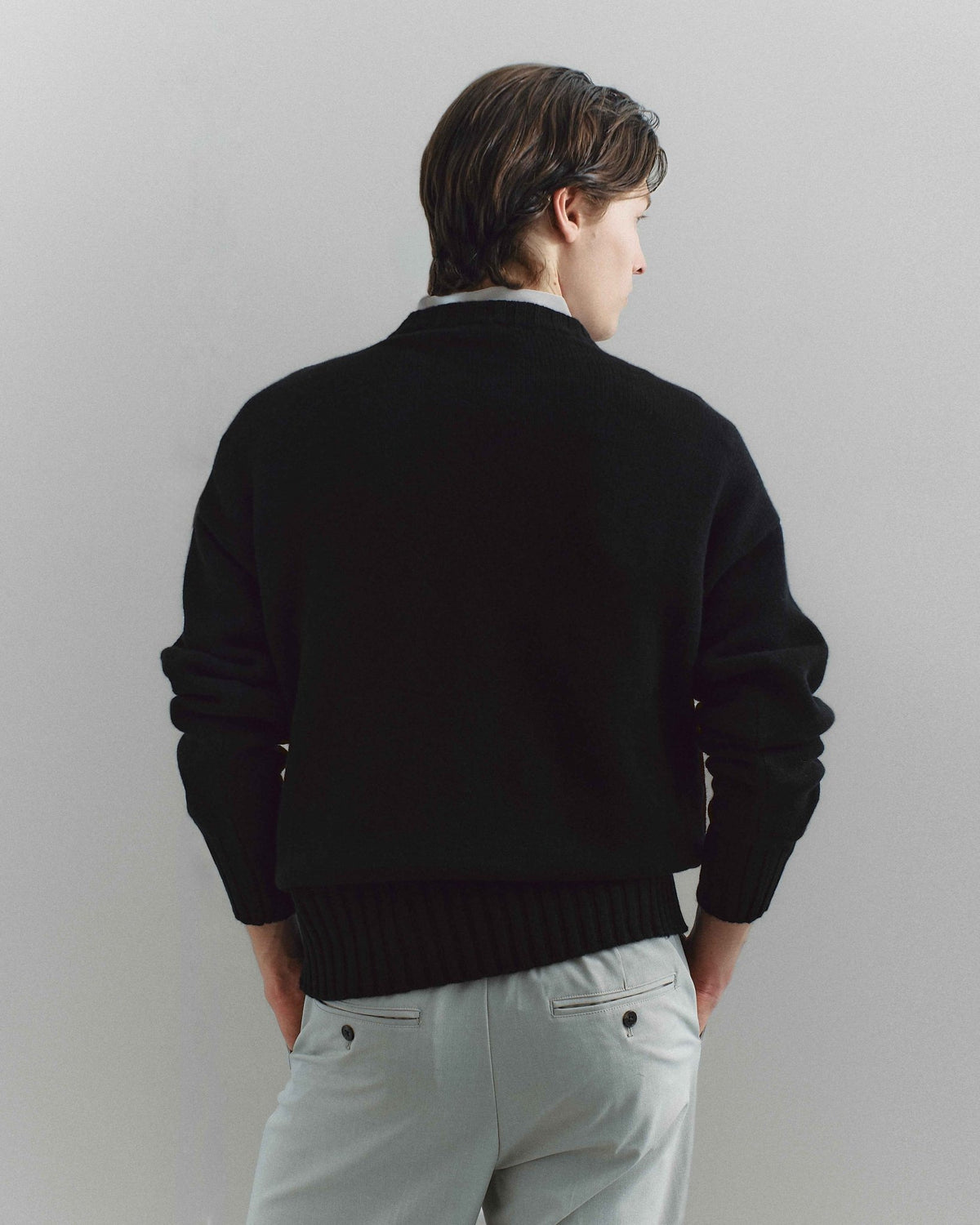 Corte Crewneck Black - Casa Nodale