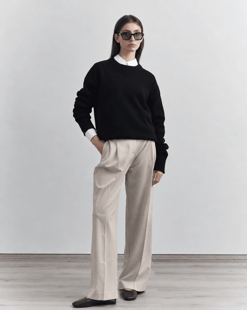 Corte Crewneck, Black - Casa Nodale