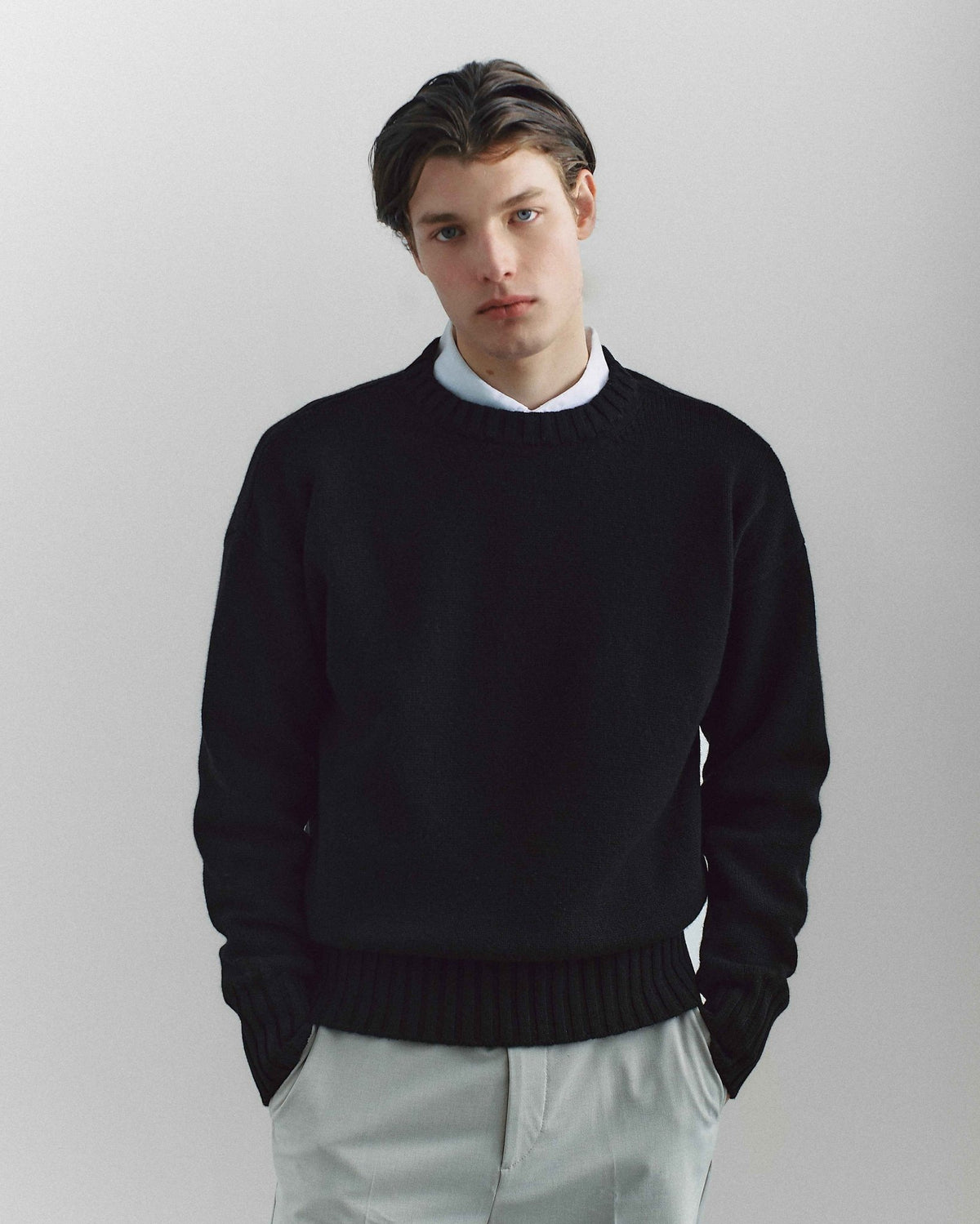 Corte Crewneck Black - Casa Nodale