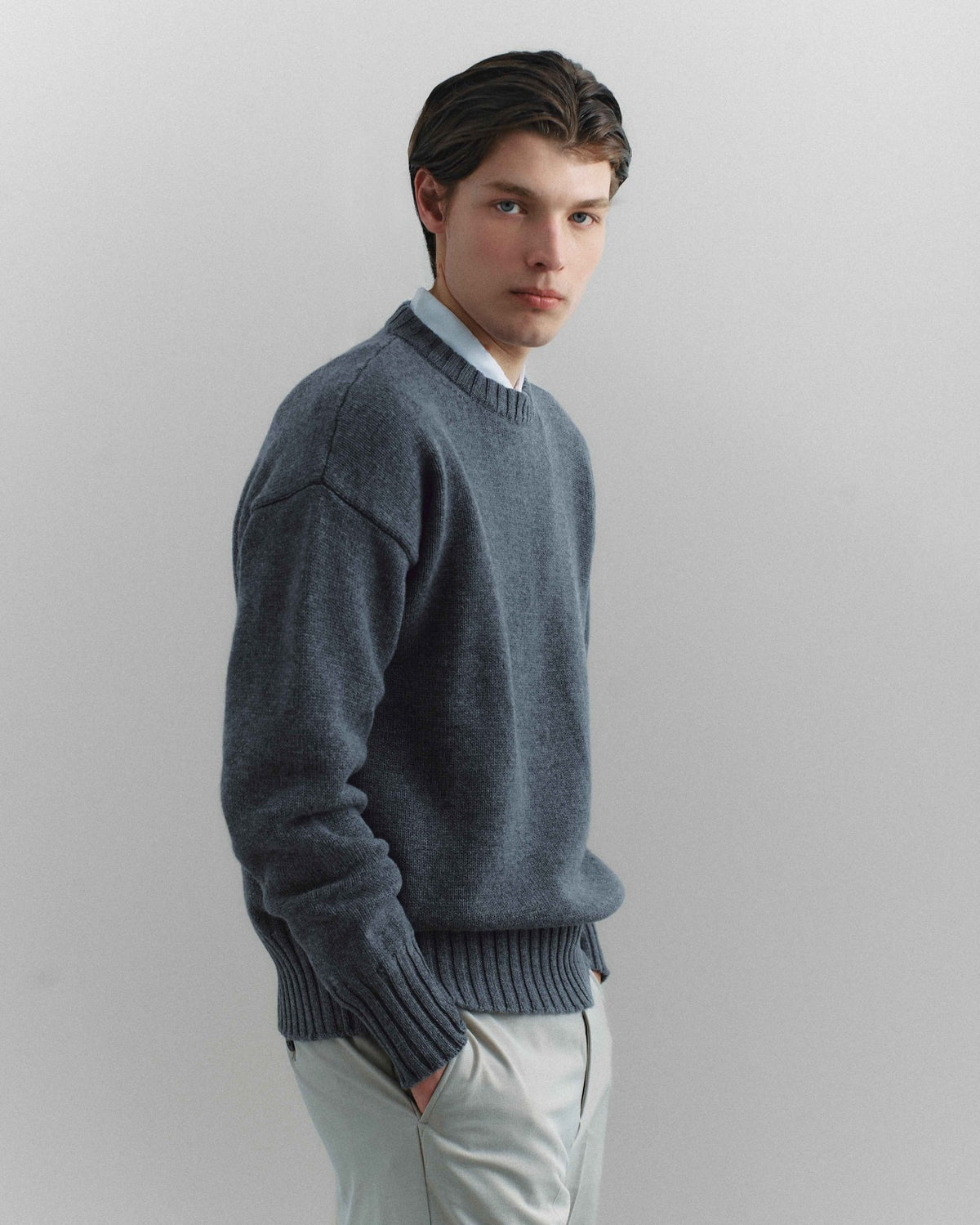 Corte Crewneck Grey - Casa Nodale