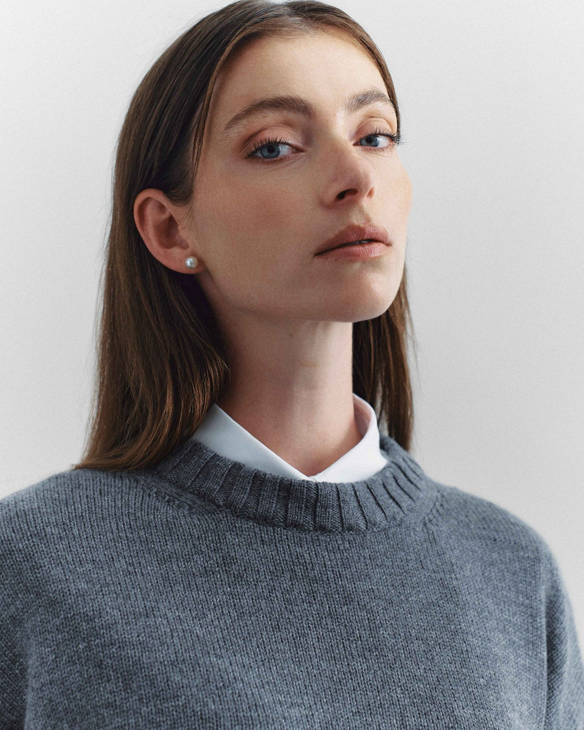 Corte Crewneck, Grey - Casa Nodale
