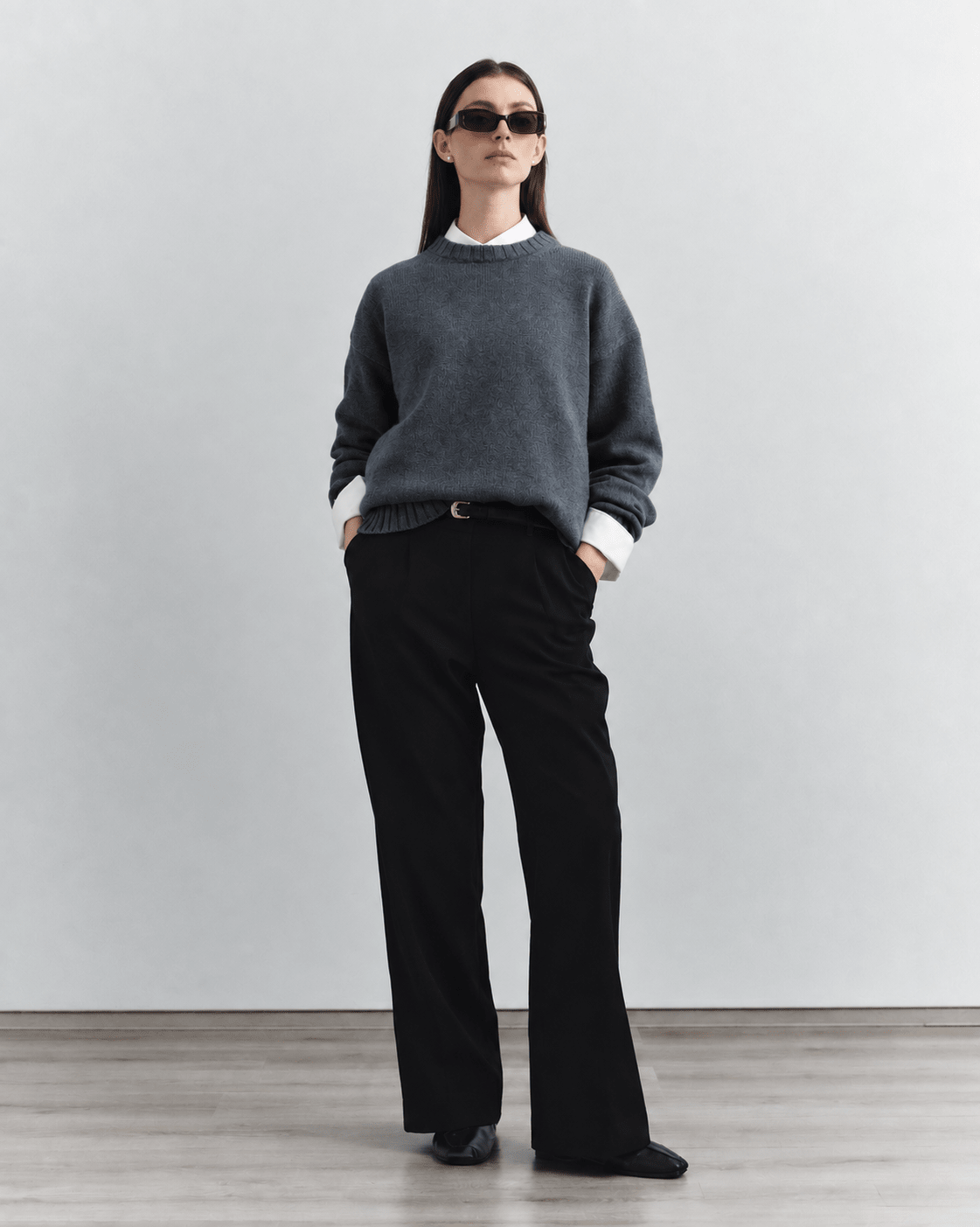 Corte Crewneck, Grey - Casa Nodale