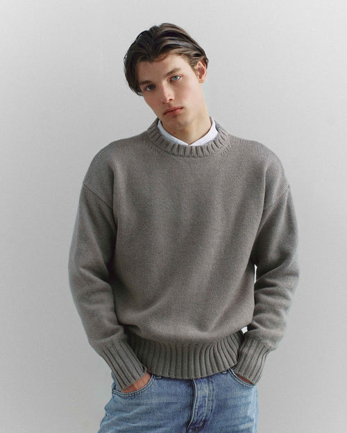 Corte Crewneck Taupe - Casa Nodale