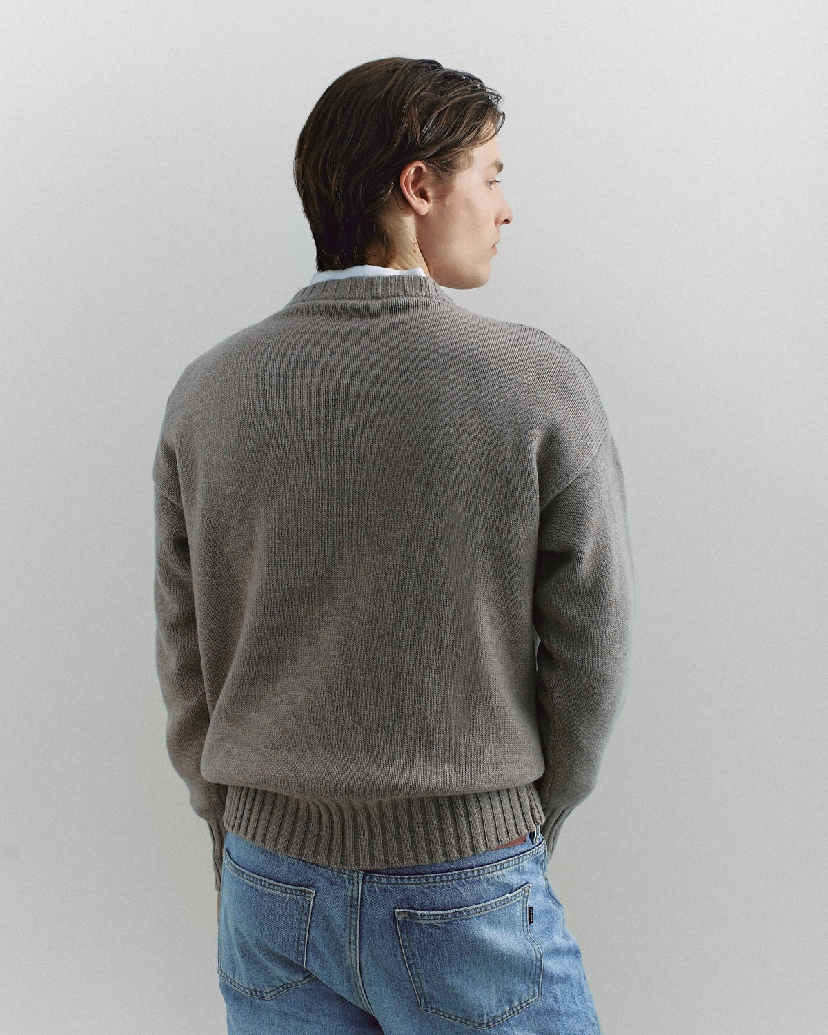 Corte Crewneck Taupe - Casa Nodale