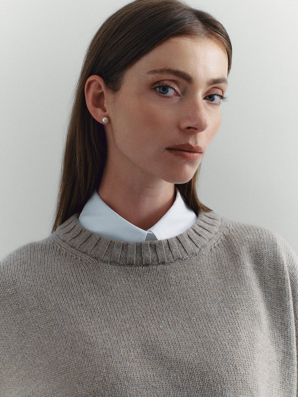 Corte Crewneck, Taupe - Casa Nodale