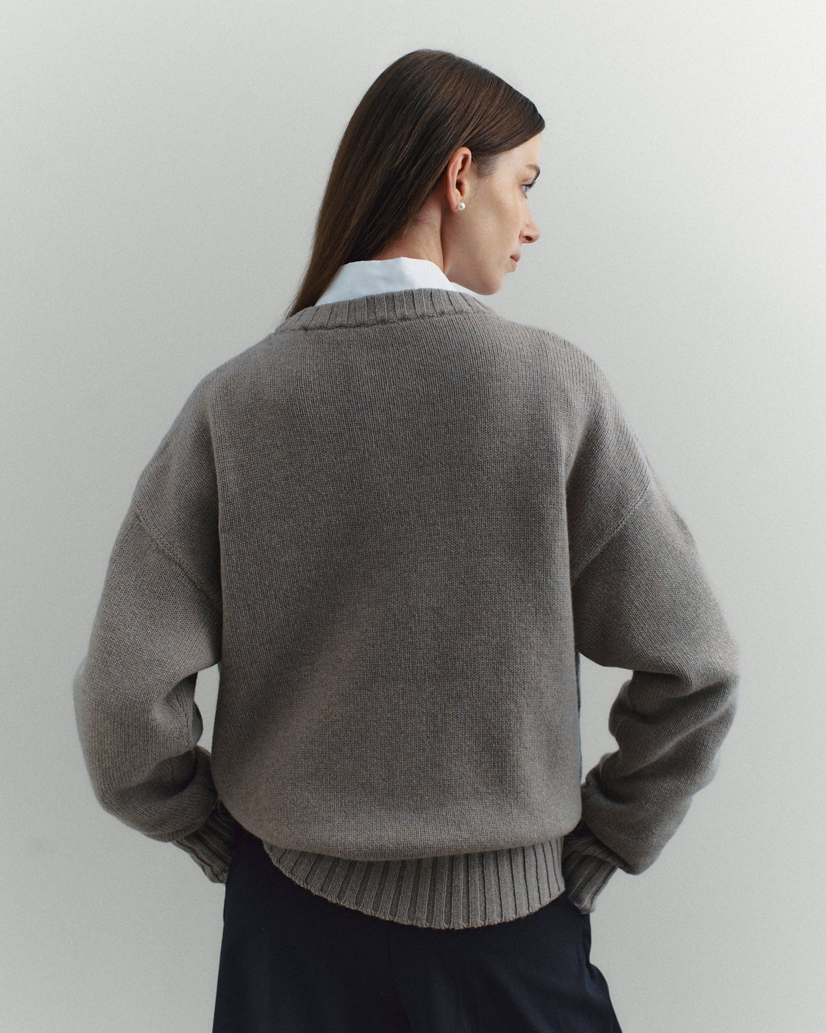 Corte Crewneck, Taupe - Casa Nodale