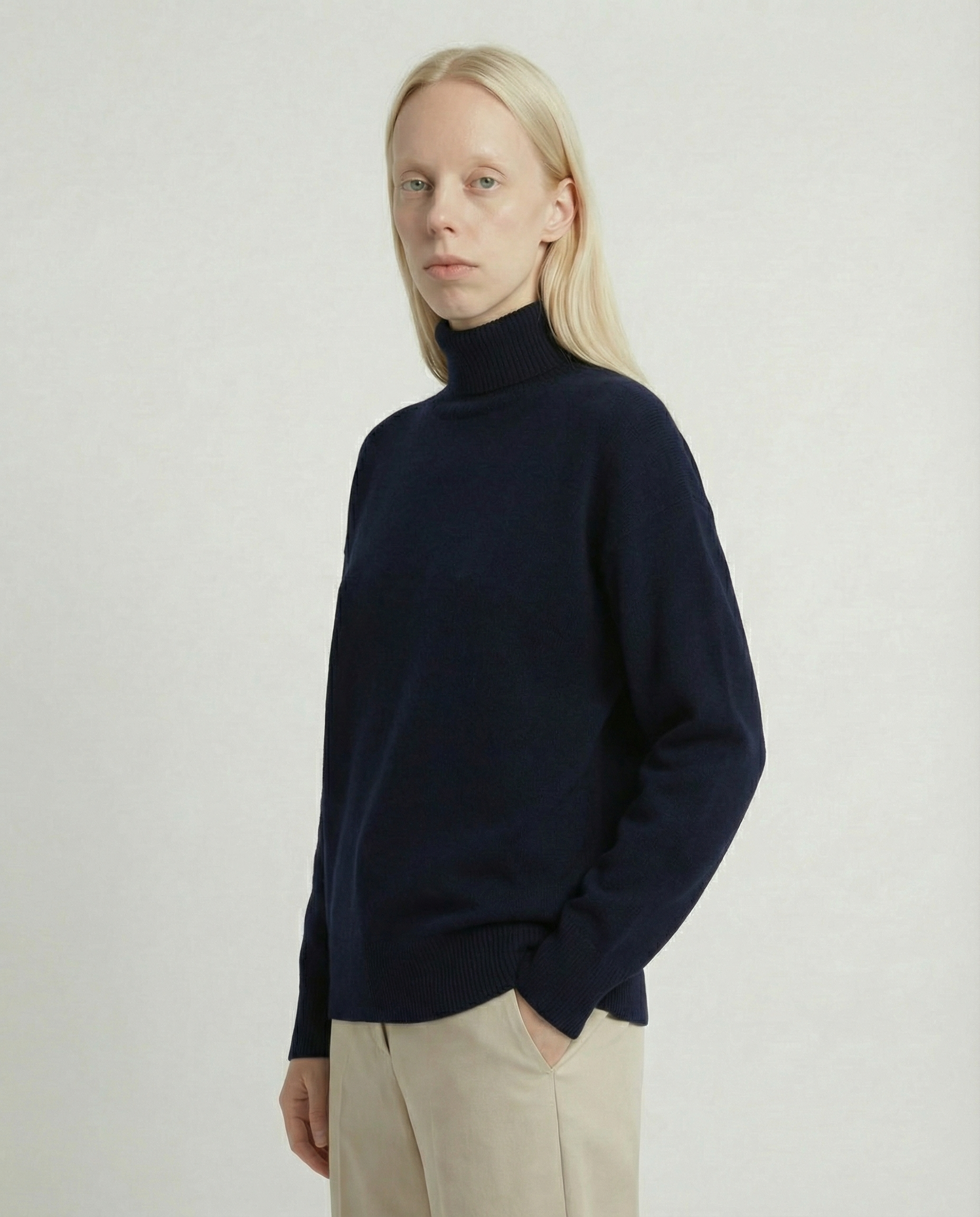 Volta Turtleneck, Dark Blue
