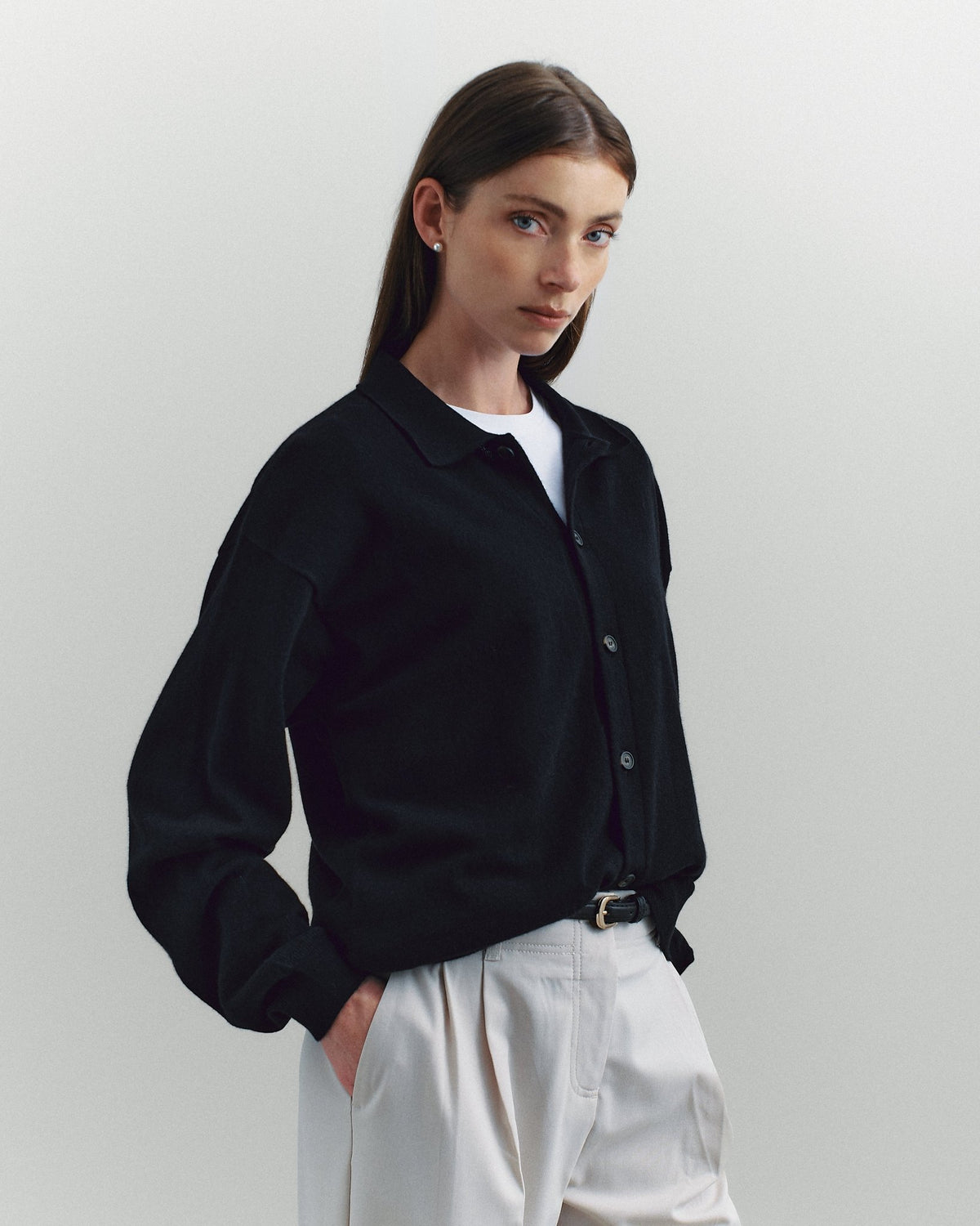 Navata Cardigan, Black - Casa Nodale