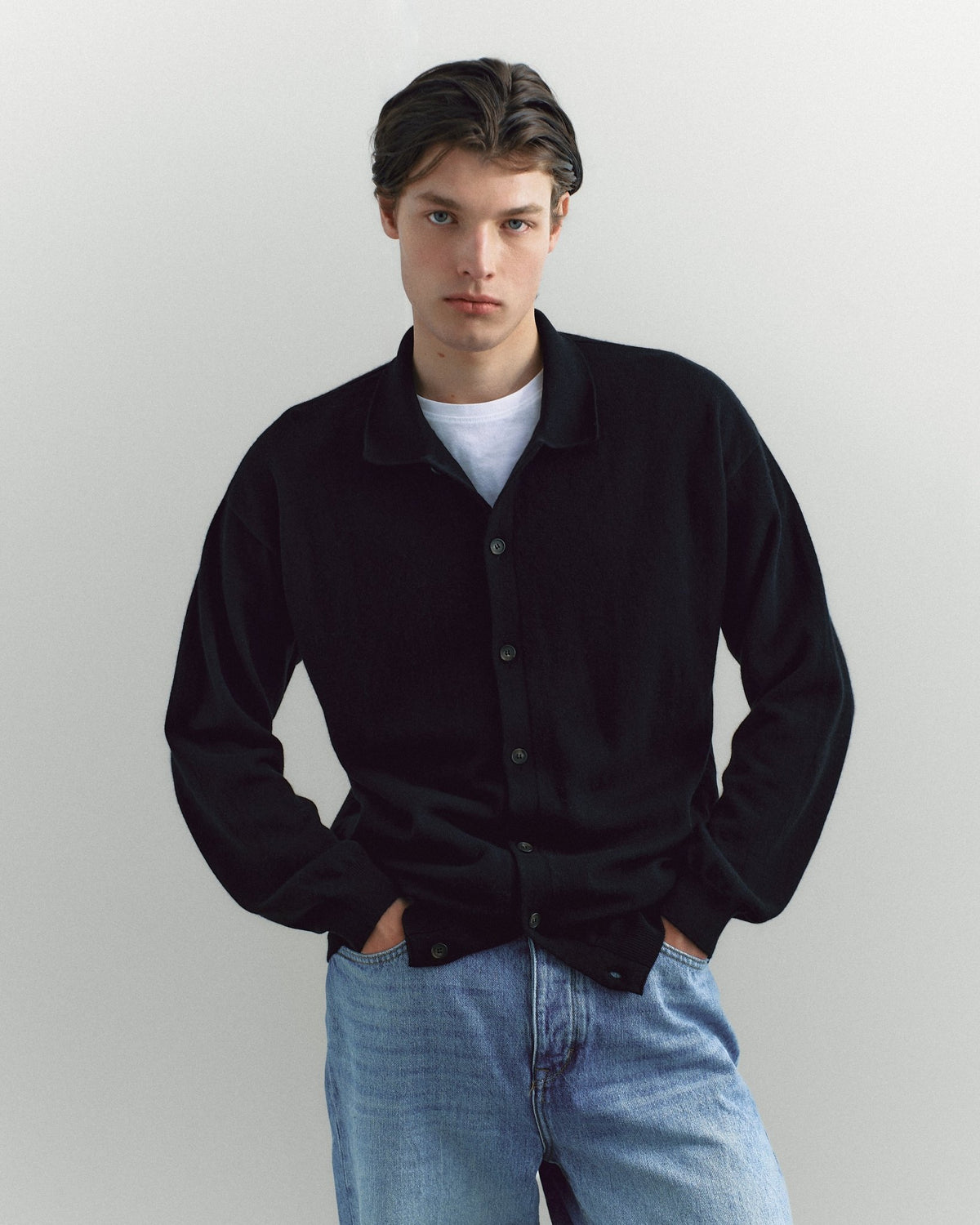 Navata Cardigan Black - Casa Nodale