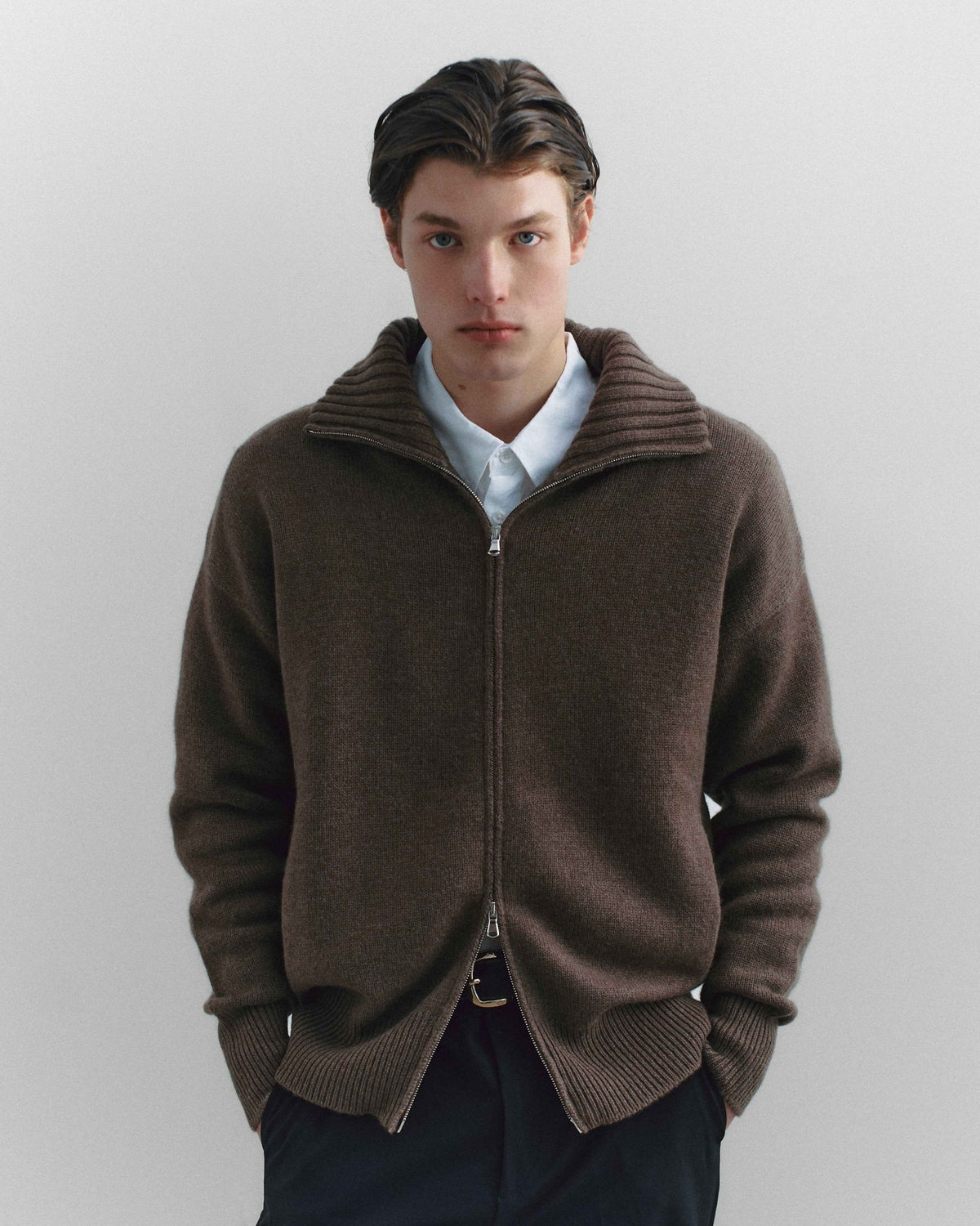 Portico Cardigan Chocolate - Casa Nodale