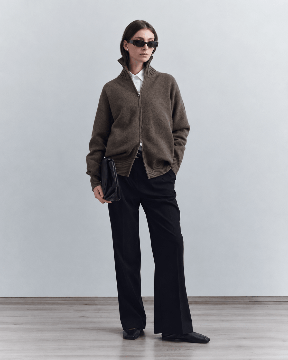 Portico Cardigan, Chocolate - Casa Nodale