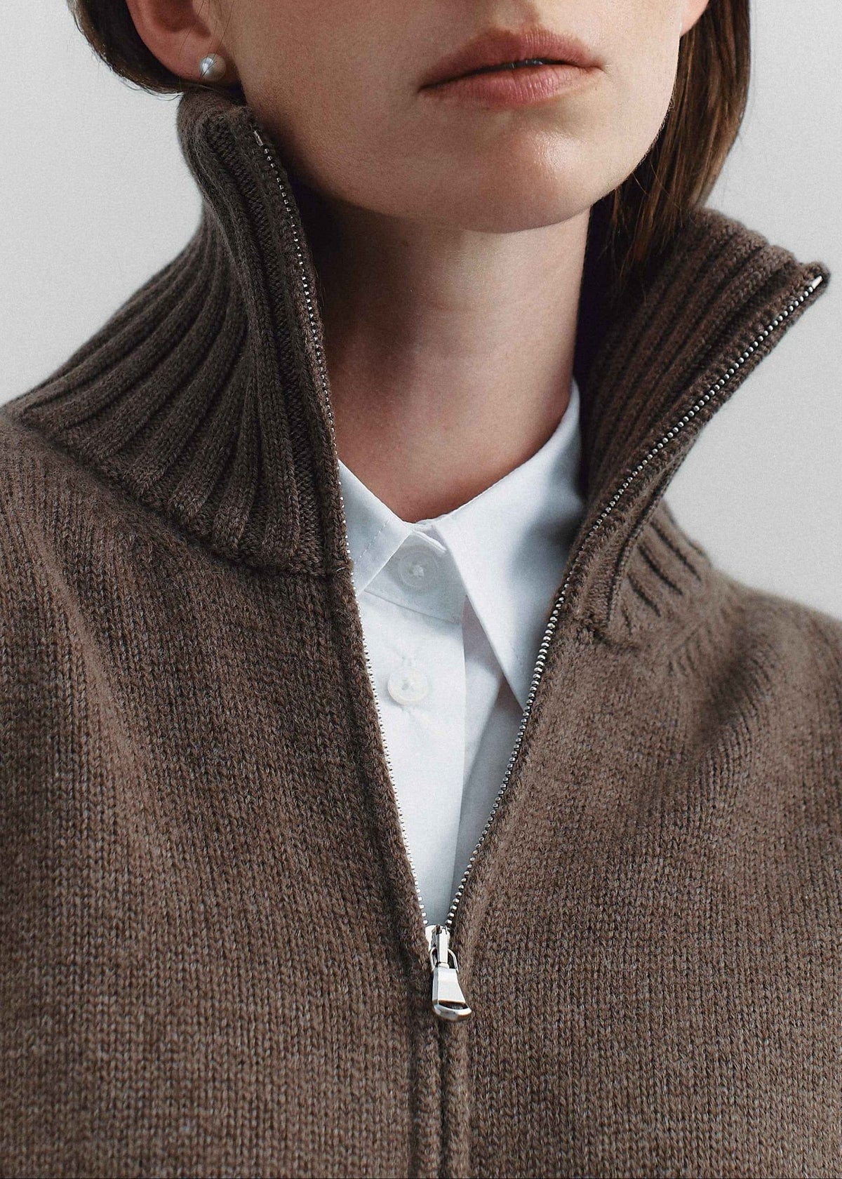 Portico Cardigan, Chocolate - Casa Nodale
