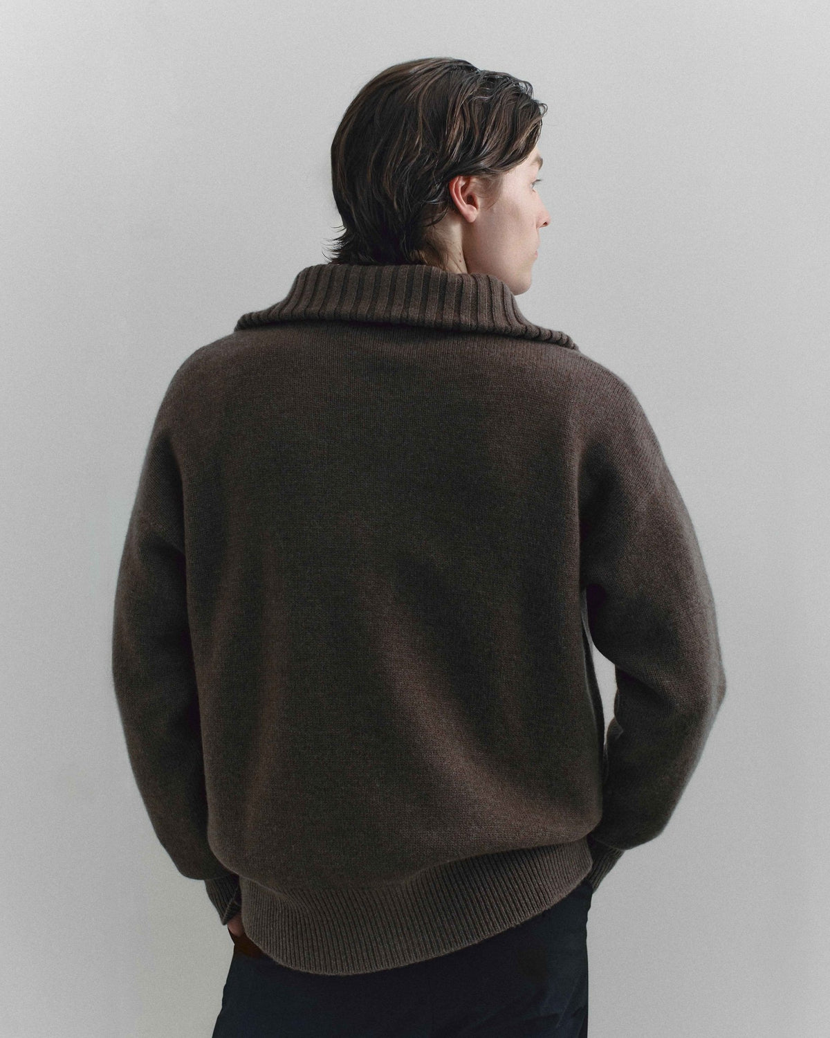 Portico Cardigan Chocolate - Casa Nodale