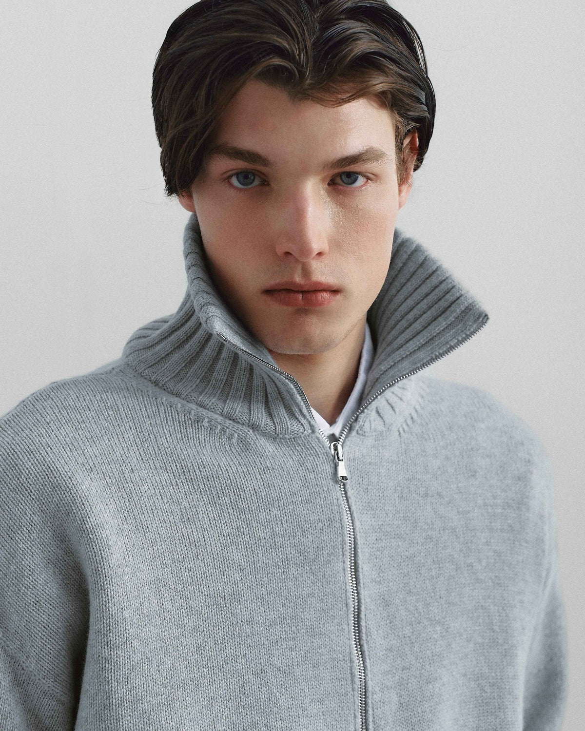 Portico Cardigan Light Grey - Casa Nodale
