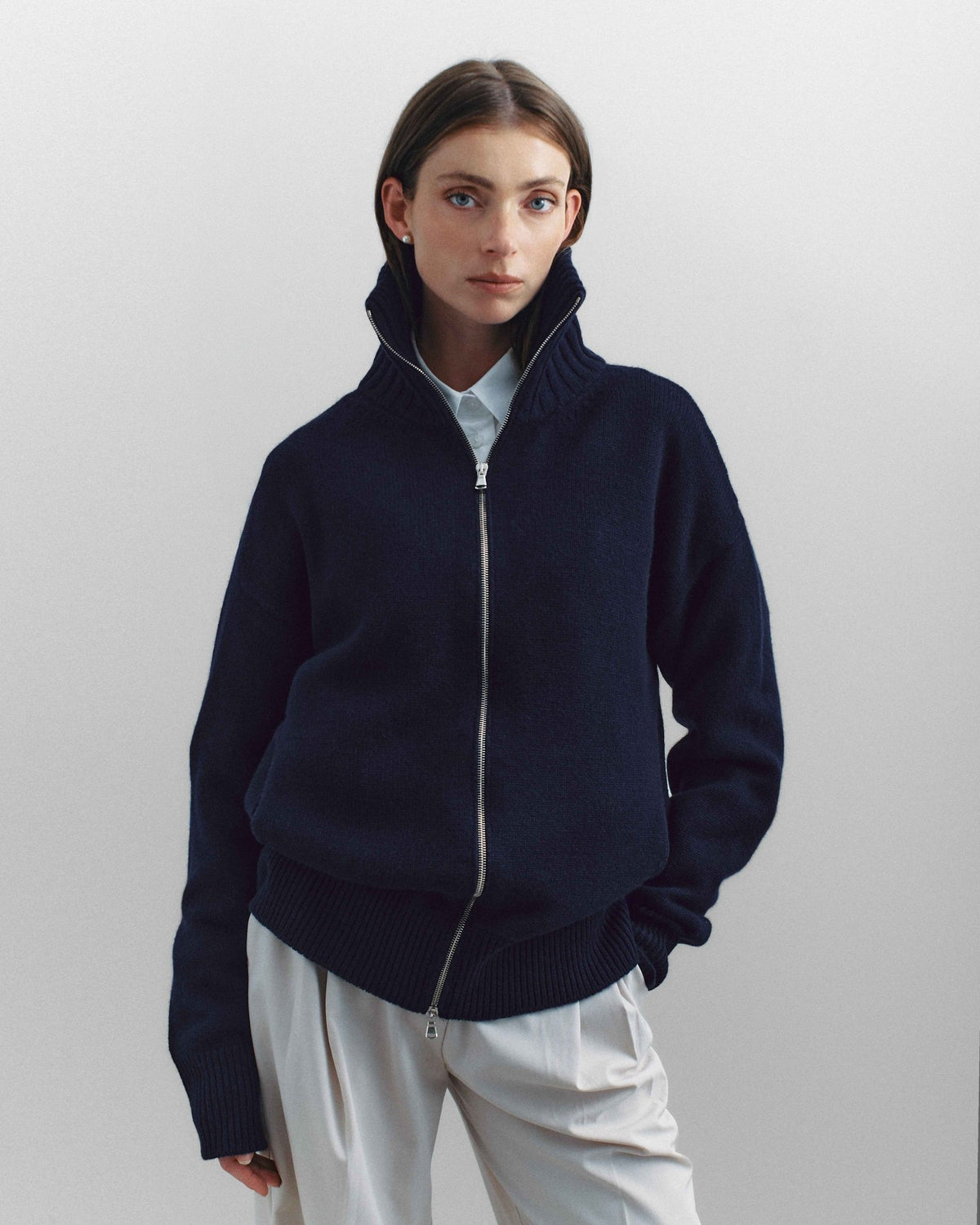 Portico Cardigan, Navy - Casa Nodale