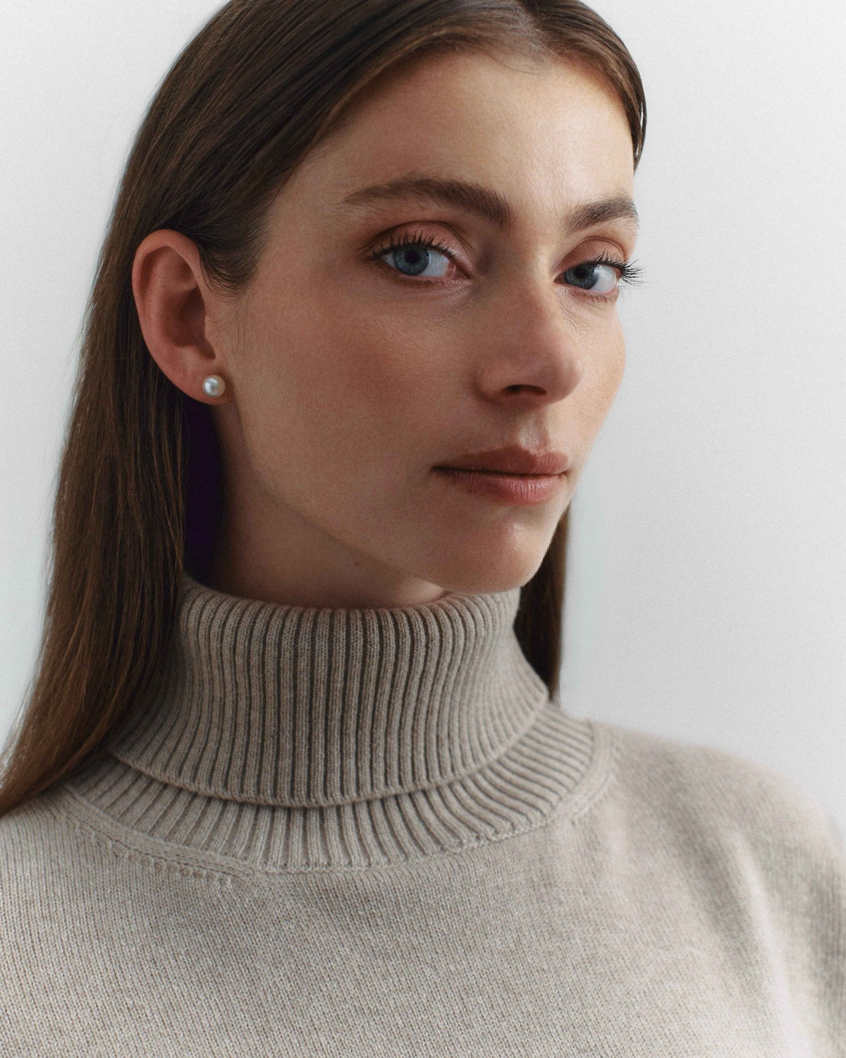 Volta Turtleneck, Beige - Casa Nodale