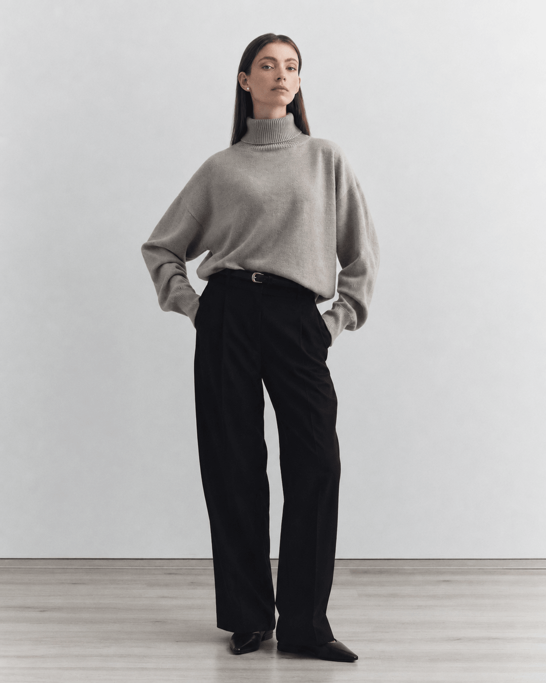 Volta Turtleneck, Beige - Casa Nodale