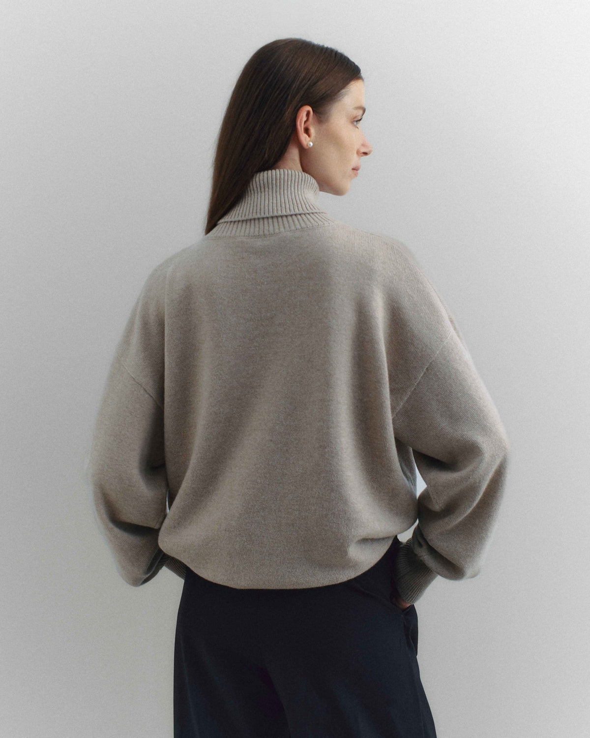 Volta Turtleneck, Beige - Casa Nodale