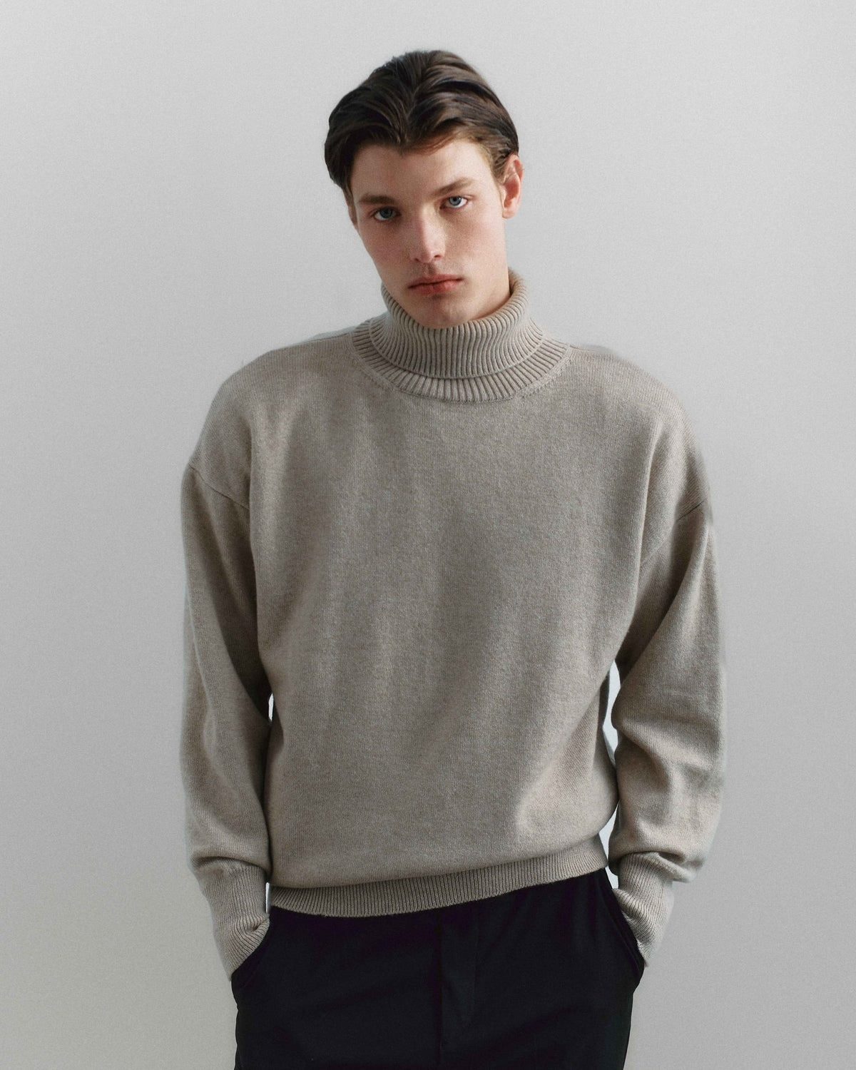 Volta Turtleneck Beige - Casa Nodale