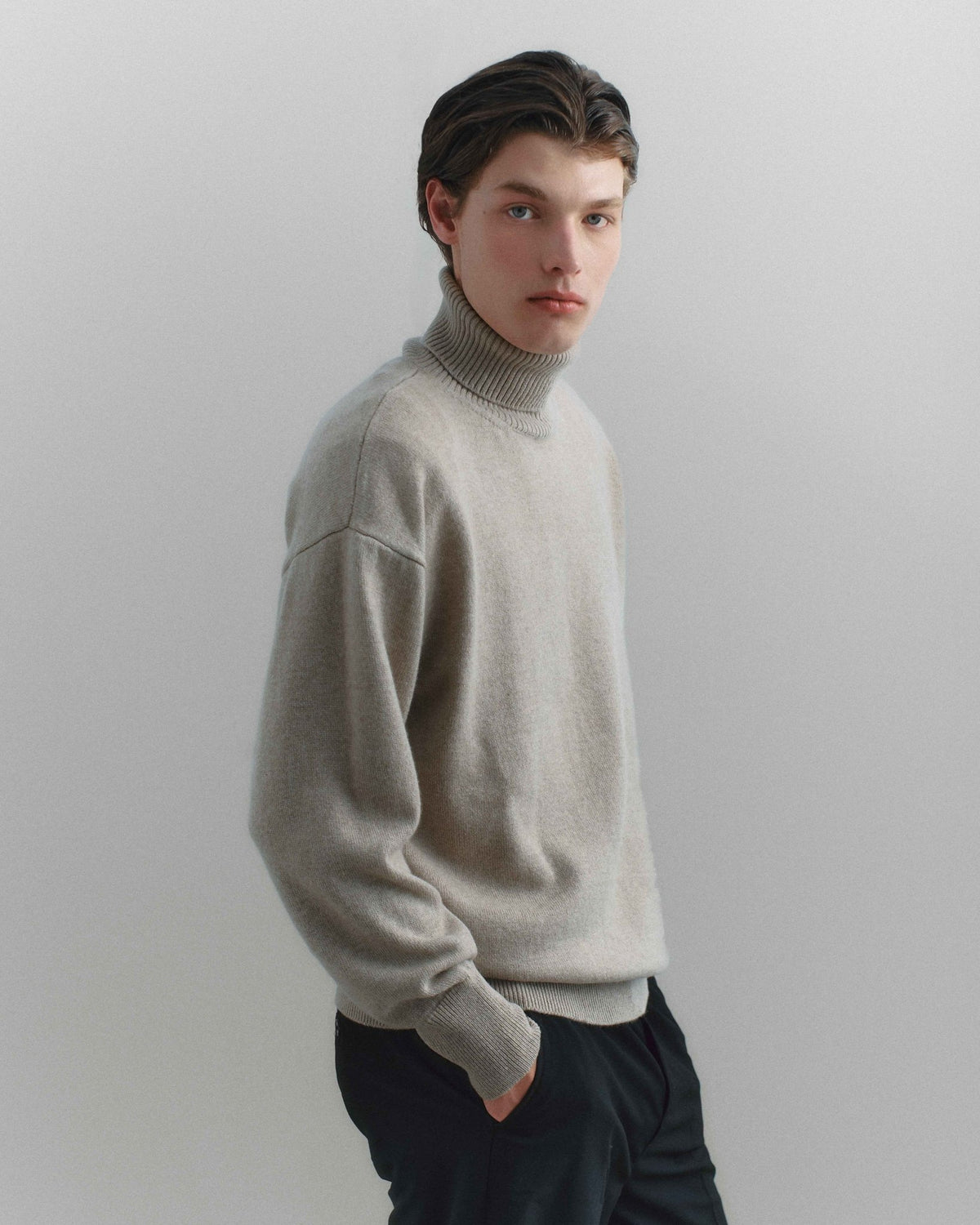 Volta Turtleneck Beige - Casa Nodale