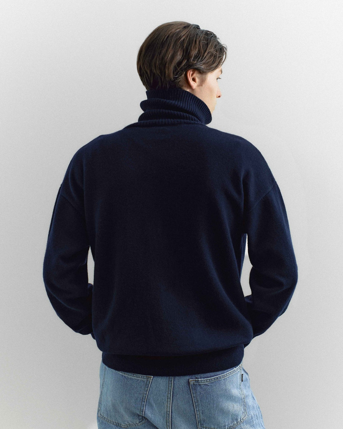 Volta Turtleneck Navy - Casa Nodale